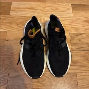 Adidas Black and Gold Sneakers